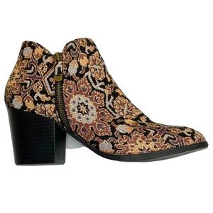Style & Co Masrinaa Tapestry Brocade Ankle Boots Booties Size 8